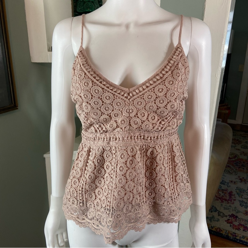 Abercrombie & Fitch Blush Lace Camisole